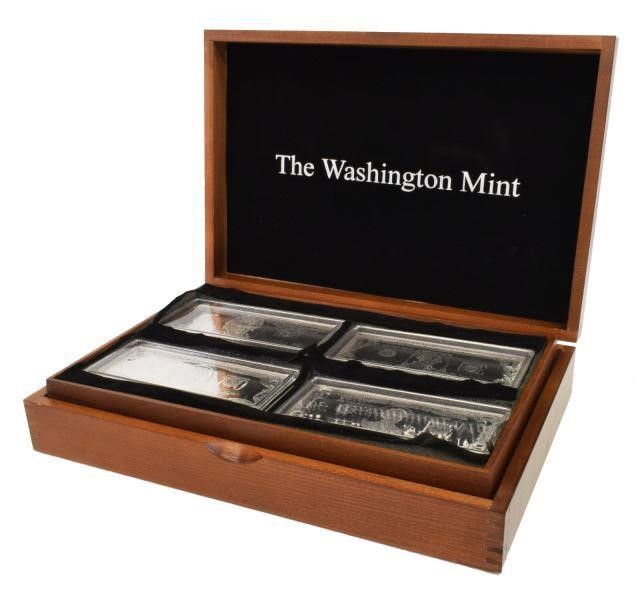 WASHINGTON MINT SILVER BARS, .999