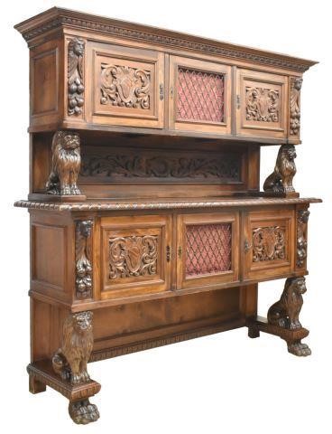 ITALIAN RENAISSANCE REVIVAL WALNUT