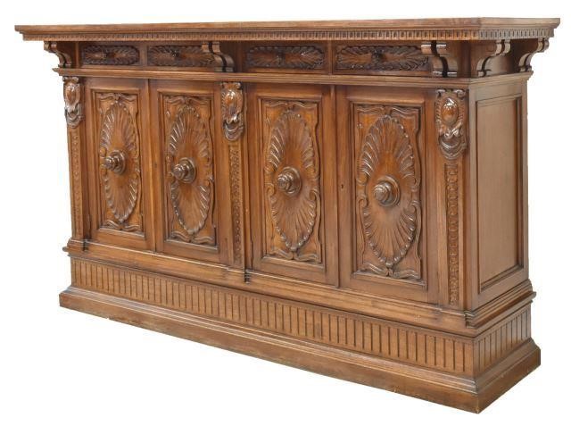 SICILIAN WALNUT SIDEBOARD MARKED 3c08c6