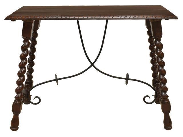 SPANISH BAROQUE STYLE WALNUT CONSOLE 3c08d8