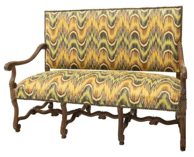 FRENCH LOUIS XIV STYLE UPHOLSTERED