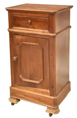 FRENCH LOUIS PHILIPPE WALNUT BEDSIDE 3c08e1