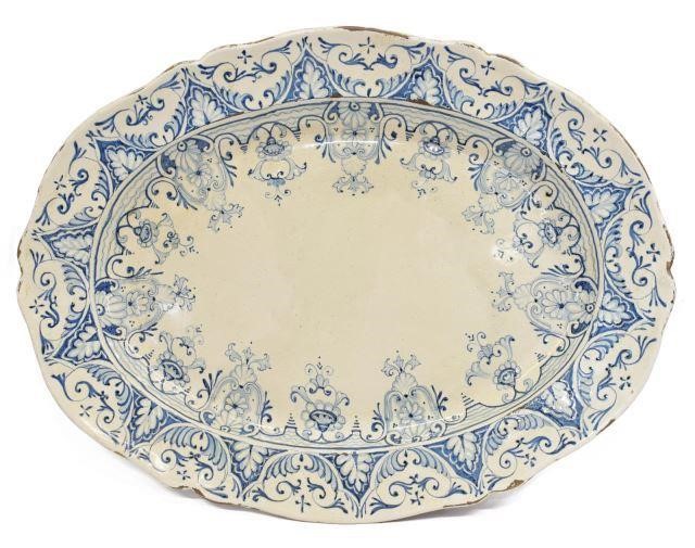 LARGE ITALIAN ALBISOLA STYLE OVAL 3c0917