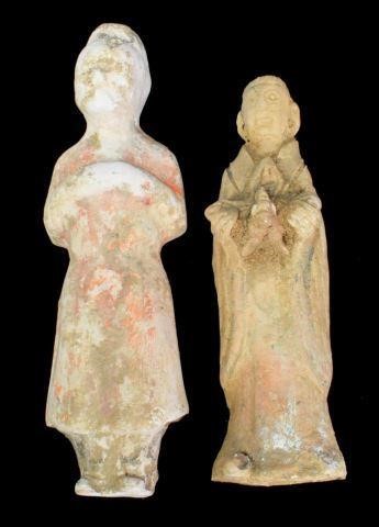 (2) CHINESE CLAY FIGURES(2) Chinese