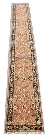 HAND-TIED PERSIAN MAHAL FLOOR RUNNER,