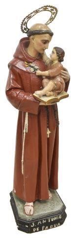 RELIGIOUS ALTAR FIGURE, SAINT ANTHONY