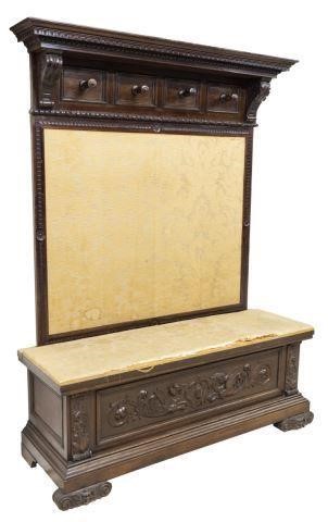 ITALIAN RENAISSANCE REVIVAL WALNUT