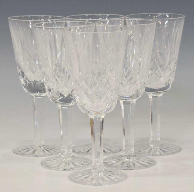 (6) WATERFORD 'LISMORE' CUT CRYSTAL