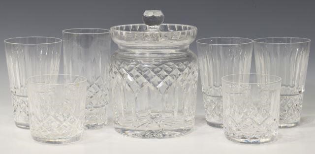 7) WATERFORD 'LISMORE' CUT CRYSTAL