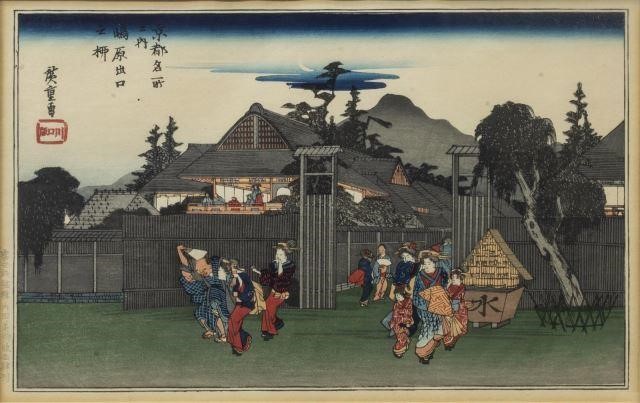 UTAGAWA HIROSHIGE (D.1858) UKIYO-E WOODBLOCK