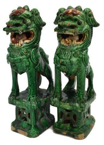 2)CHINESE CERAMIC IMPERIAL GUARDIAN
