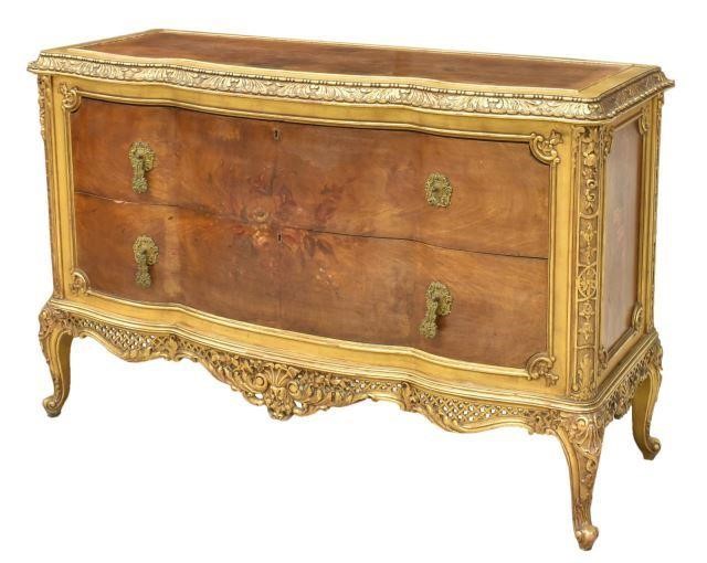 SPANISH PARCEL GILT PAINTED TWO DRAWER 3c0a58