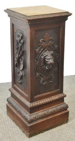 FRENCH CARVED PEDESTAL DISPLAY