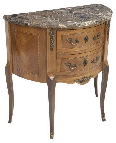 FRENCH LOUIS XV STYLE MARBLE-TOP