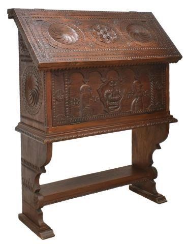 HIGHLY CARVED FRENCH CABINET 19TH 3c0a5c