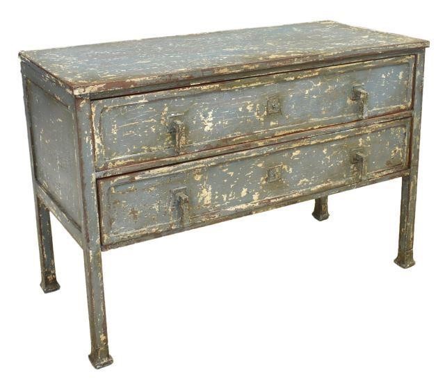 SPANISH DISTRESSED FINISH TWO-DRAWER