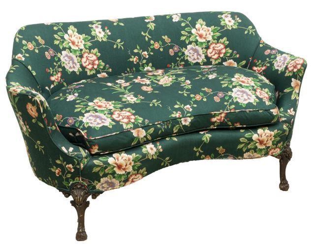 ENGLISH GEORGIAN STYLE UPHOLSTERED