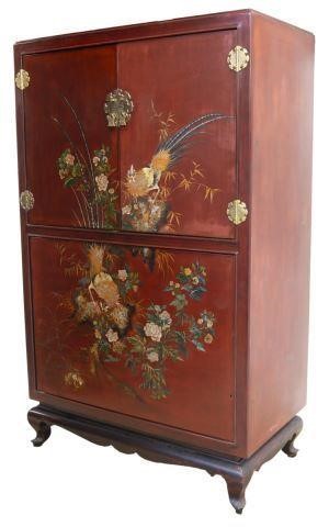 CHINESE LACQUERED PAINTED BAR 3c0b36