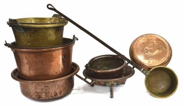 (7) COLLECTION OF COPPER, BRASS