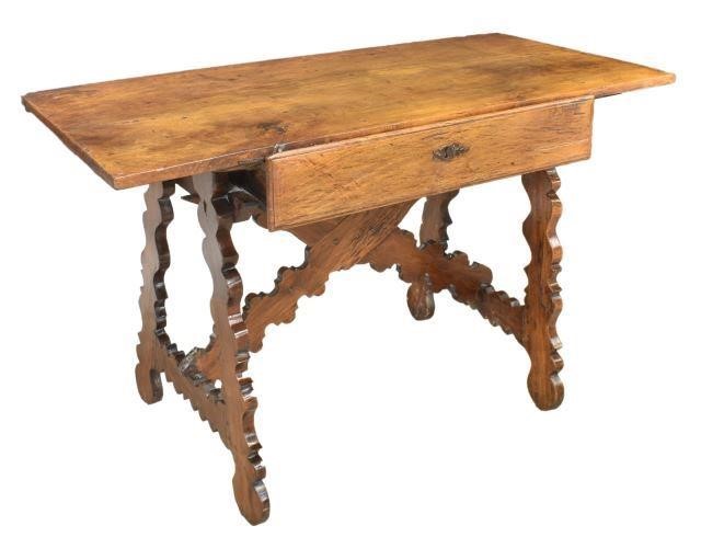 RUSTIC SPANISH WALNUT TABLE 18TH 19THC Spanish 3c0b63