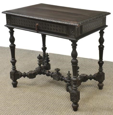 FRENCH RENAISSANCE REVIVAL EBONIZED