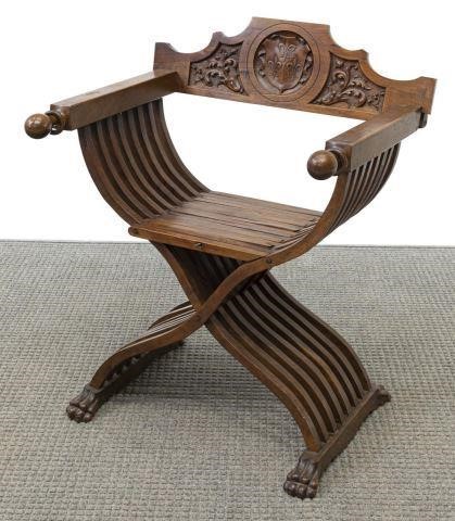 ITALIAN WALNUT SAVONAROLA CURULE 3c0bb8