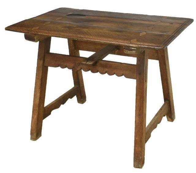 RUSTIC SPANISH WORK TABLE, 18TH