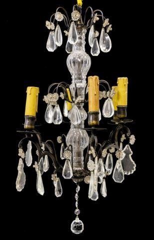 FRENCH SIX LIGHT GLASS CLAD CHANDELIERFrench 3c0beb