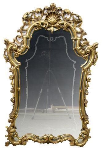 FRENCH LOUIS XV STYLE SHAPED GILT