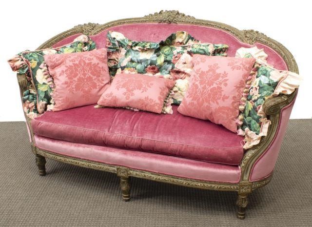 FRENCH LOUIS XVI STYLE UPHOLSTERED 3c0c7e