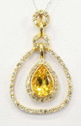 ESTATE 14KT GOLDEN BERYL 0 37CTTW 3c0cc5