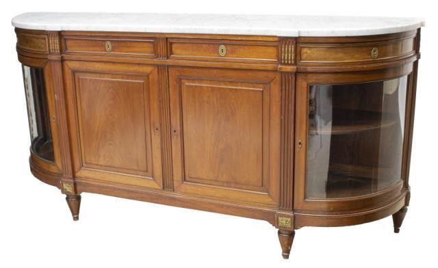 FRENCH LOUIS XVI STYLE MARBLE TOP 3c0cdd