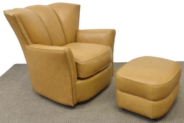  2 CLASSICS LEATHER SWIVEL ARMCHAIR 3c0ce5