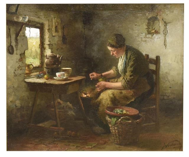 JOHANNES WEILAND (1856-1909) GENRE