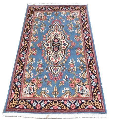 HAND-TIED PERSIAN KERMAN RUG, 4'9"