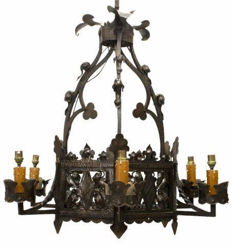 FRENCH GOTHIC REVIVAL WROUGHT IRON 3c0d2a