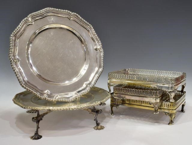  6 SILVER PLATE SERVICE TABLEWARE  3c0d76