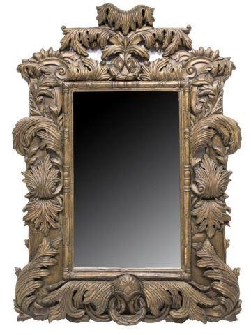 LARGE FOLIATE CARVED WALL MIRRORLarge 3c0dd7