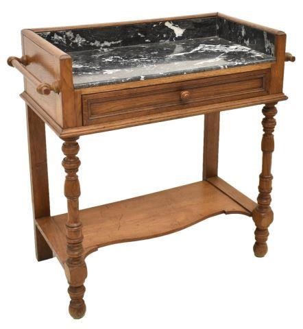 FRENCH LOUIS PHILIPPE MARBLE-TOP WASHSTANDFrench