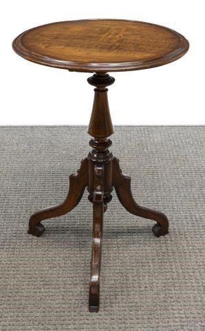 ENGLISH MAHOGANY PEDESTAL TEA TABLEEnglish 3c0deb