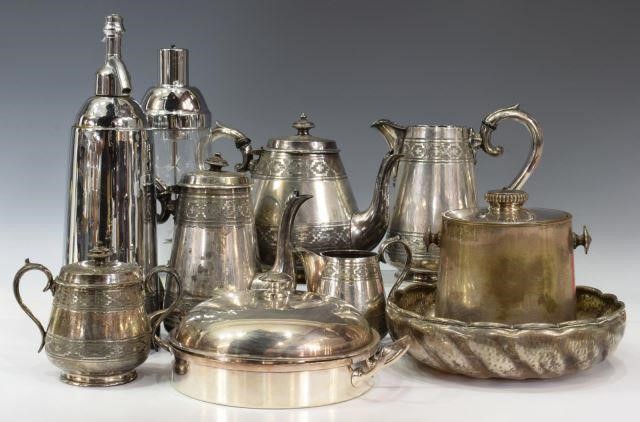 (14) COLLECTION SILVER PLATE &