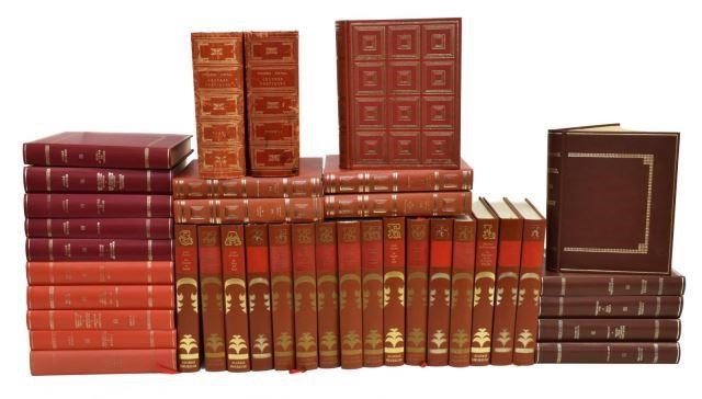  38 FRENCH LIBRARY SHELF BOOKS lot 3c0e13