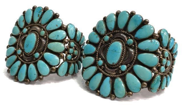  2 ALICE QUAM ZUNI SILVER TURQUOISE 3c0e72