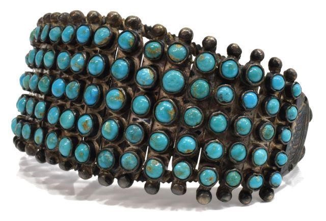 NATIVE AMERICAN ZUNI TURQUOISE 3c0e78