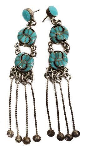 NATIVE AMERICAN ZUNI SILVER TURQUOISE 3c0e7c