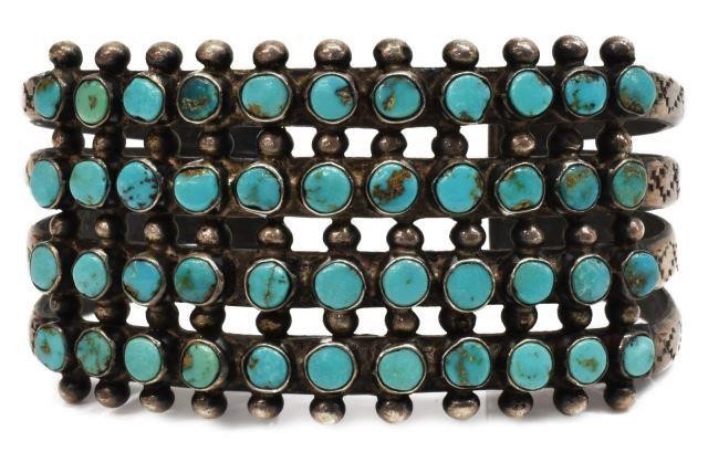 NATIVE AMERICAN ZUNI TURQUOISE 3c0e7e