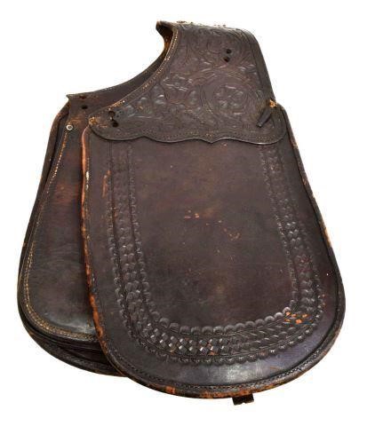 WESTERN TOOLED LEATHER SADDLEBAGSWestern 3c0e9e