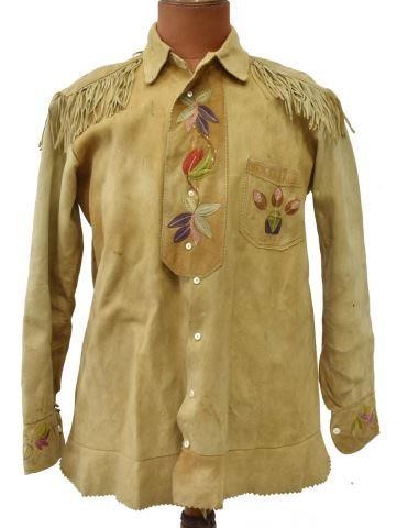 NATIVE AMERICAN CREE EMBROIDERED