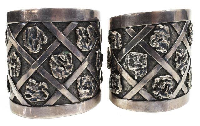 (2) FRANK PATANIA SR. STERLING CUFF