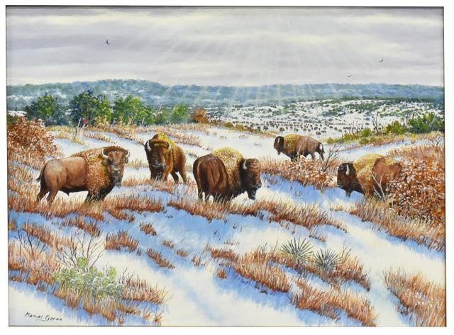 MANUEL GARZA B 1940 BUFFALO WINTER  3c0f2f